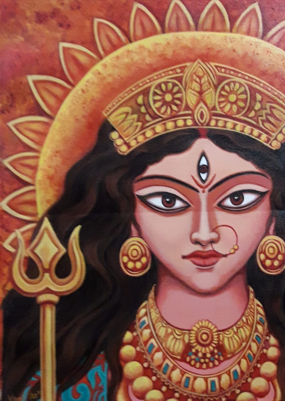 Goddess Durga Drawing