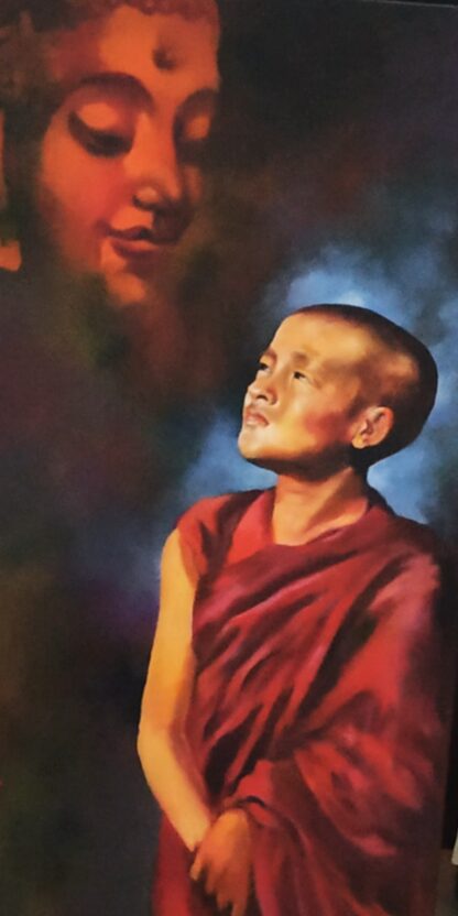 buddha monk painting