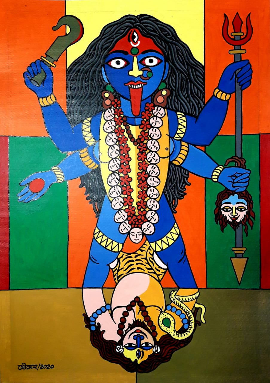 Maa Kali III Canvas Print / Canvas Art by Kruti Shah - Fine Art America-vachngandaiphat.com.vn