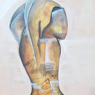 creative ganesh painting, abstract ganpati painting,