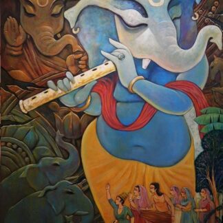 Ganesha Painting on Canvas
