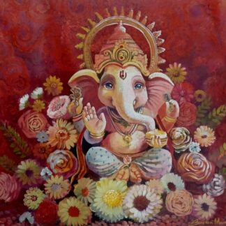 Ganesha Acrylic Painting